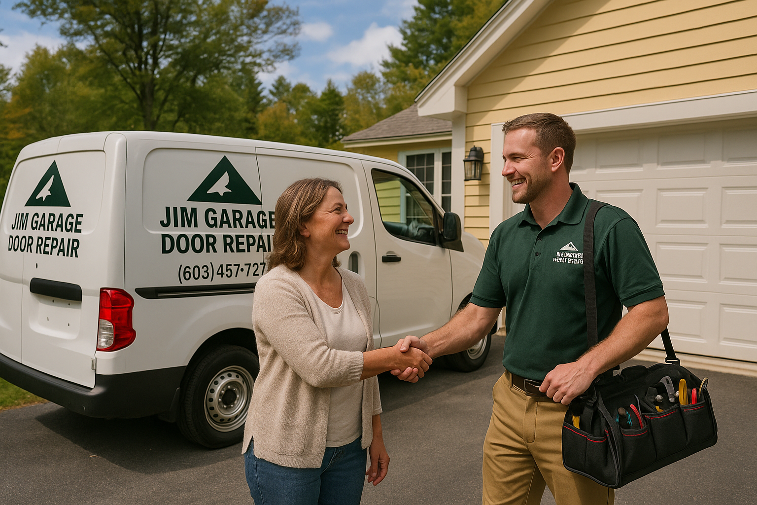 Garage door services in Barrington, NH