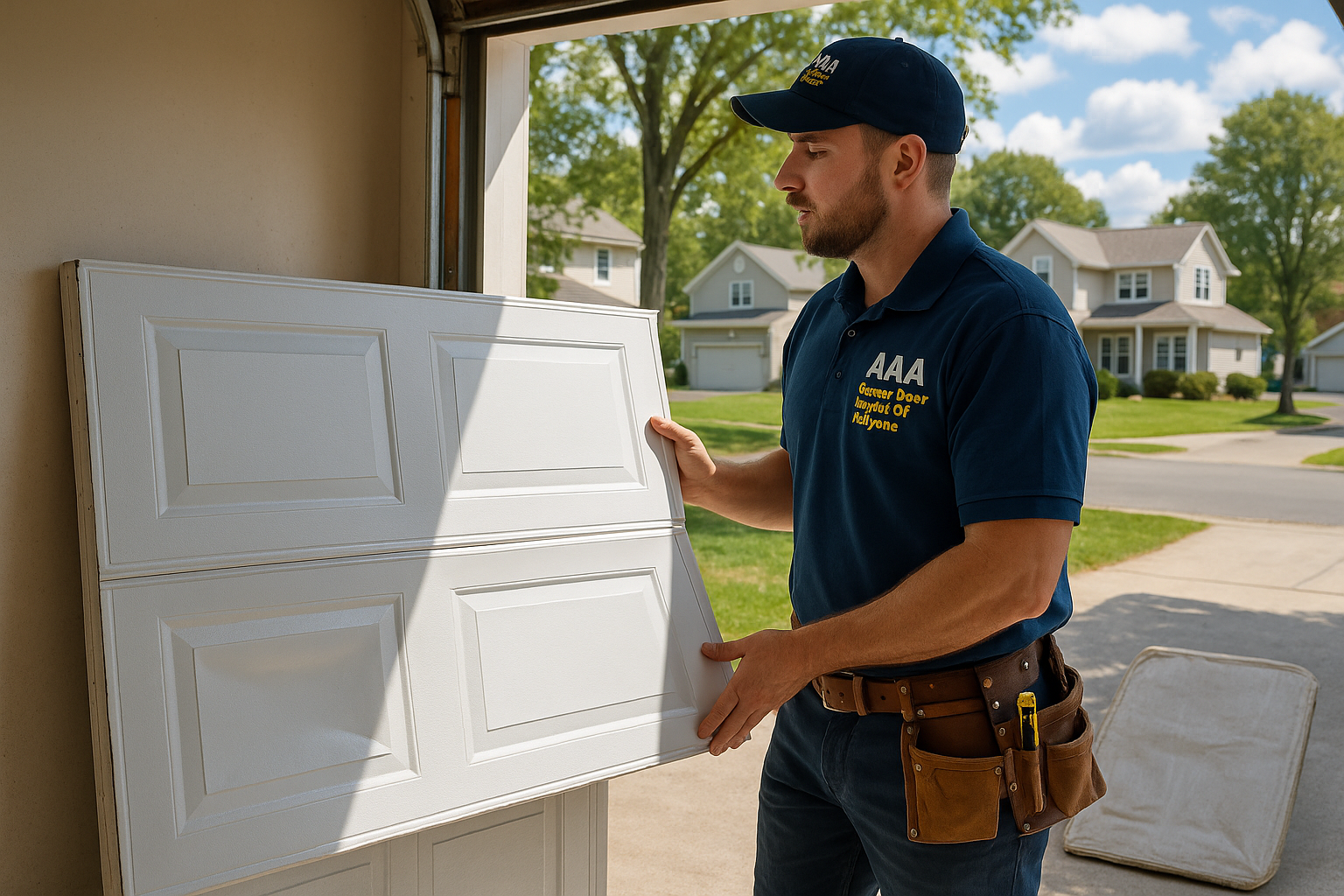 Garage Door Panel Replacement service in Waterboro