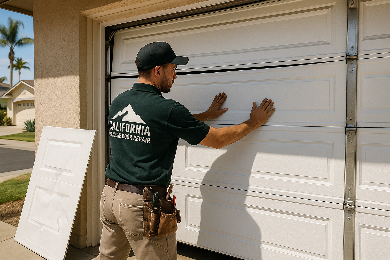 Garage Door Panel Replacement service in Middleton