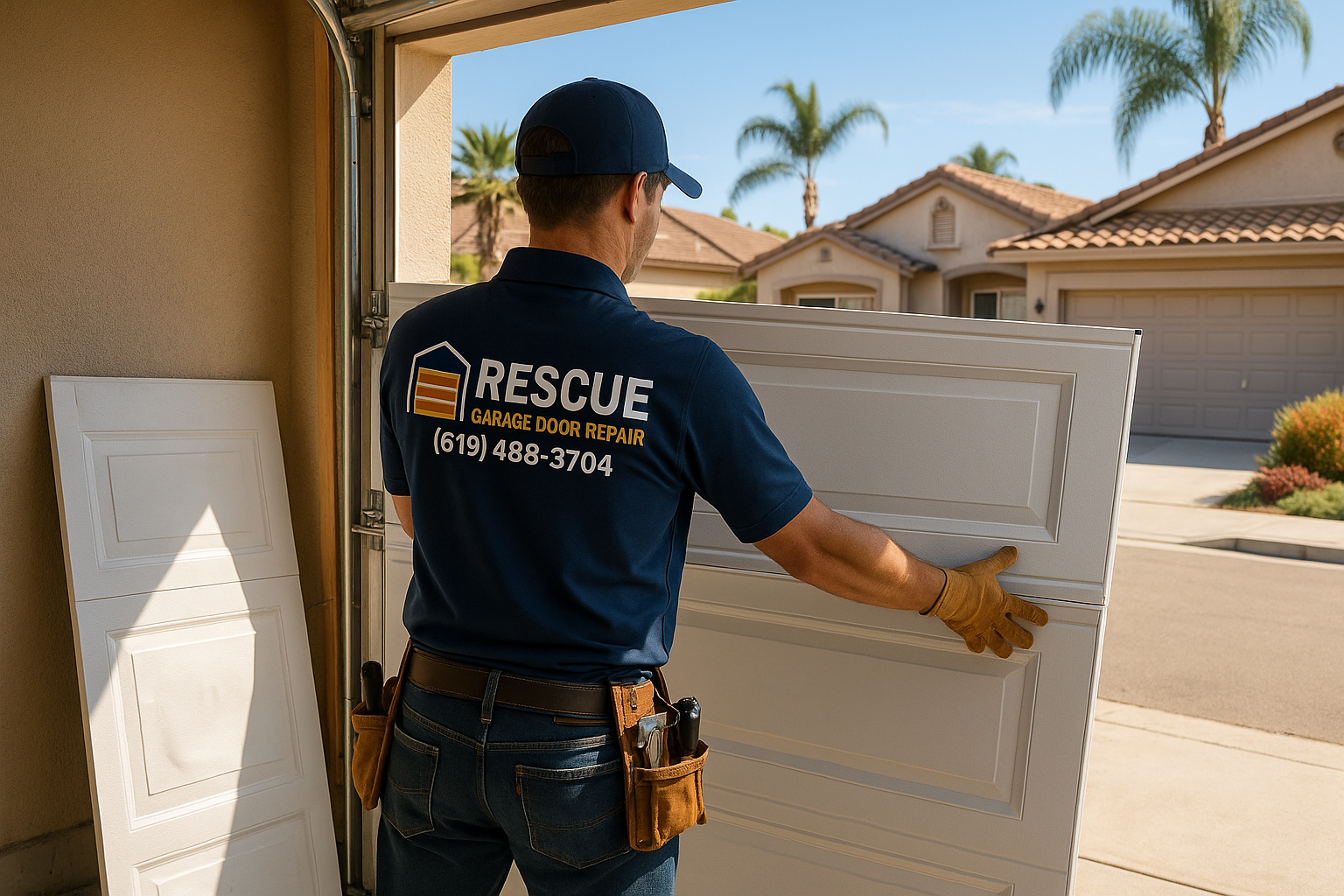 Garage Door Panel Replacement service in Alton