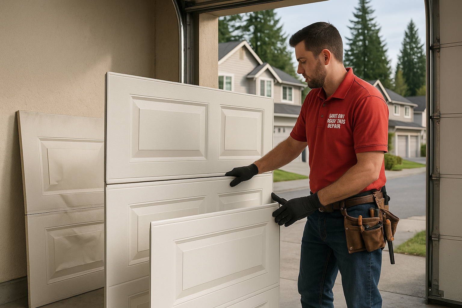 Garage Door Panel Replacement service in Penacook