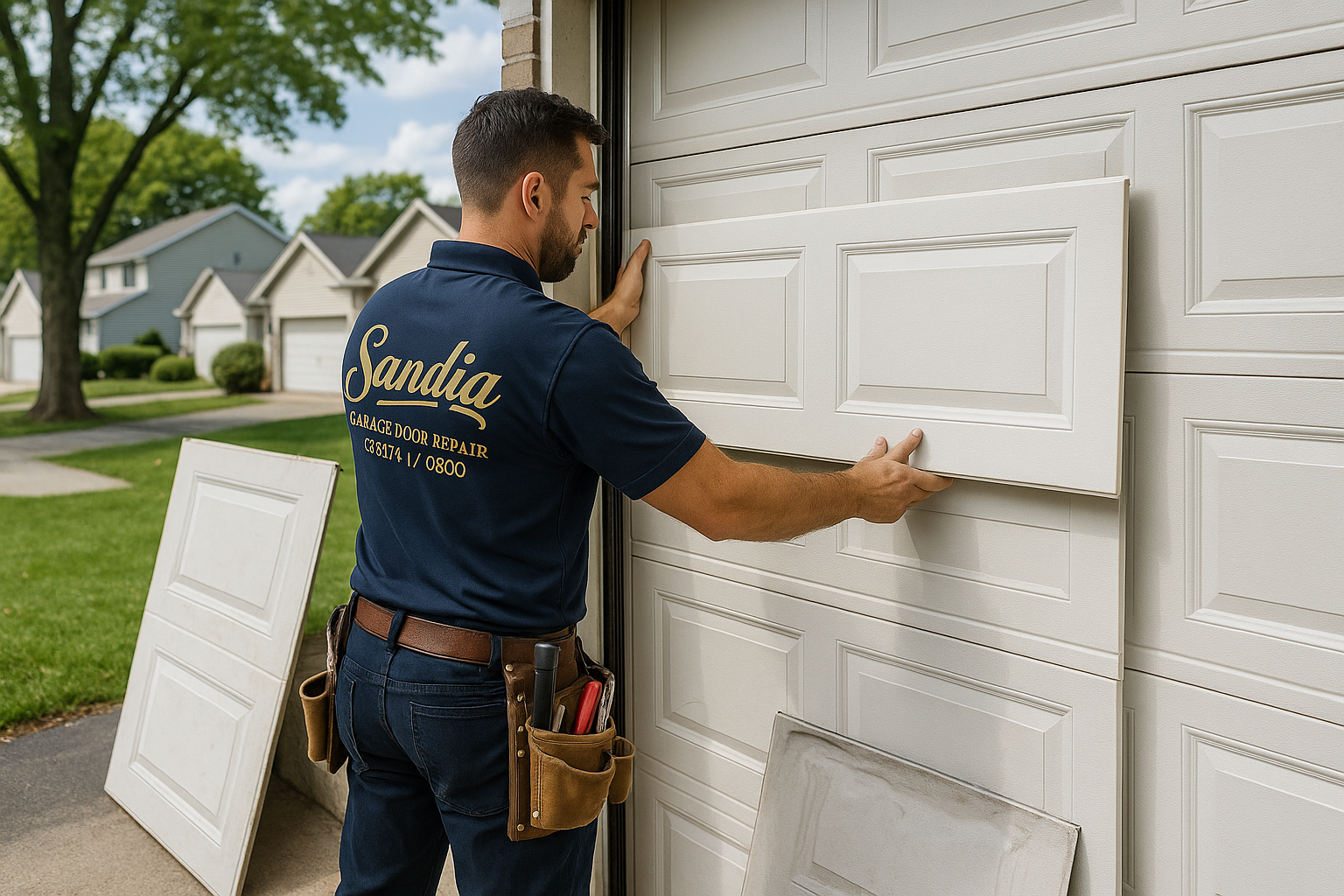 Garage Door Panel Replacement service in Northwood