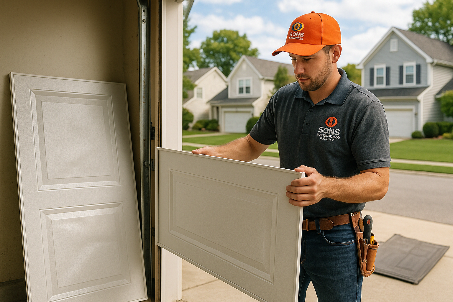 Garage Door Panel Replacement service in Gilford
