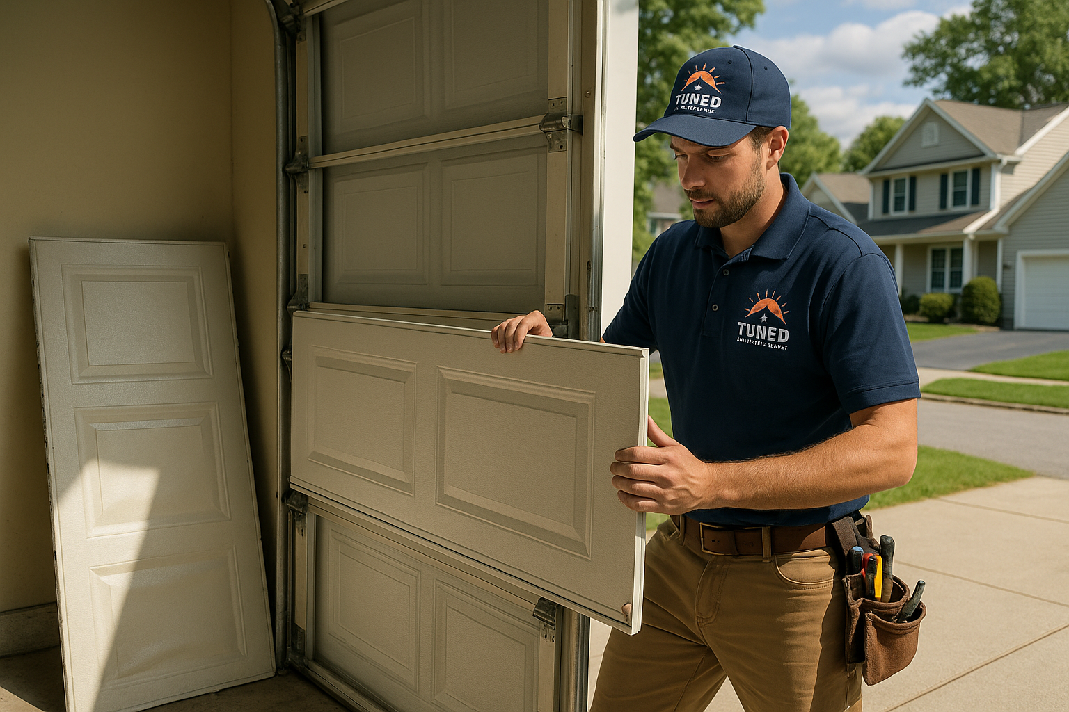 Garage Door Panel Replacement service in Tilton