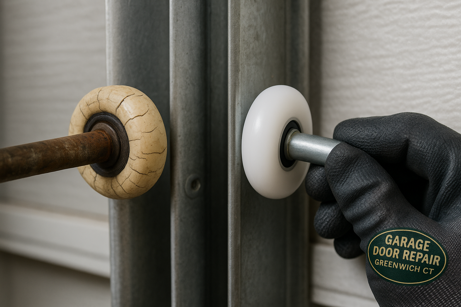 Garage Door Roller Replacement service in Plymouth