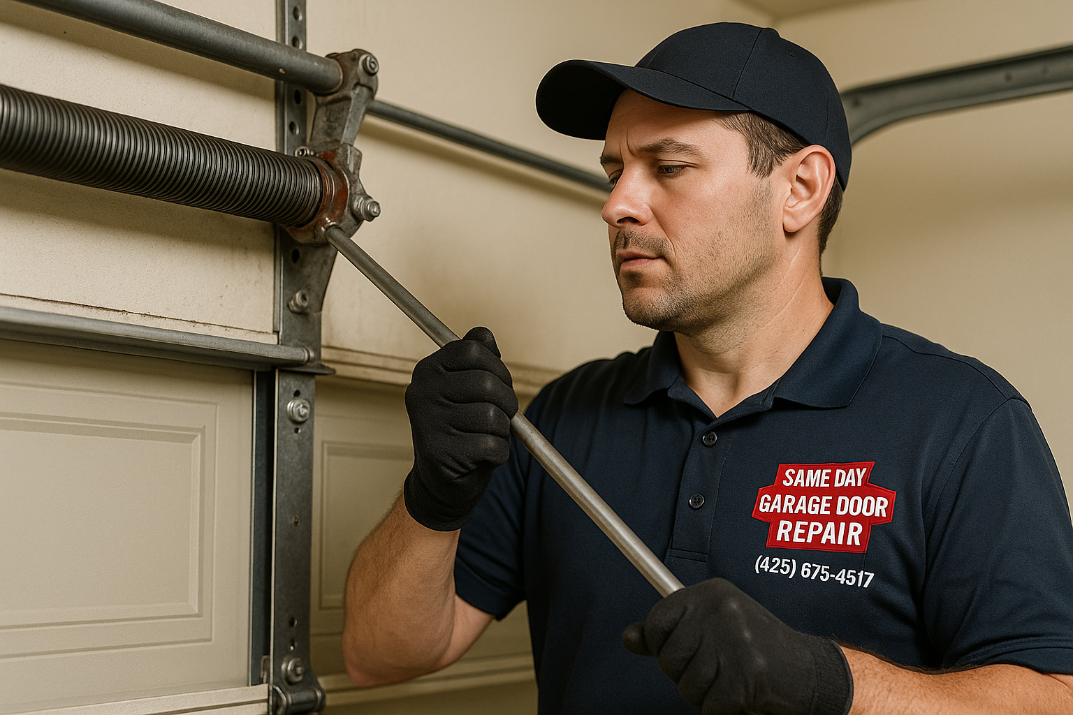Garage Door Spring Repair service in Acton
